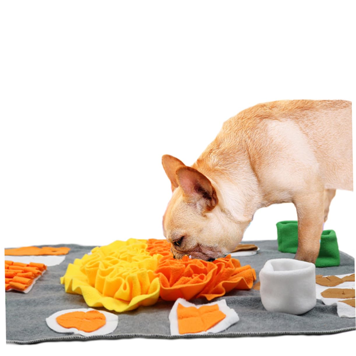 BESPORTBLE Tapis de Reniflage pour Chien Flanelle Tapis de Repas Lent pour Animaux de Compagnie