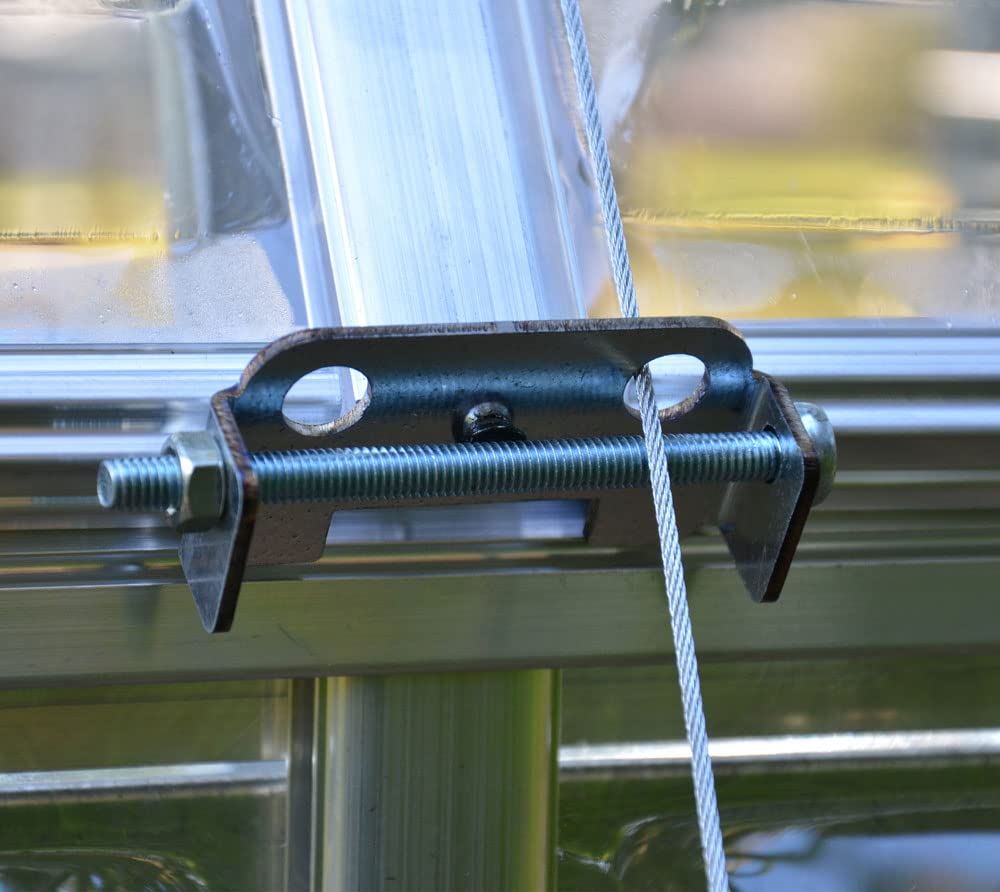 Palram Canopia Gewächshaus Zubehör Verankerungs-Set, Sturmanker-Set, Silber