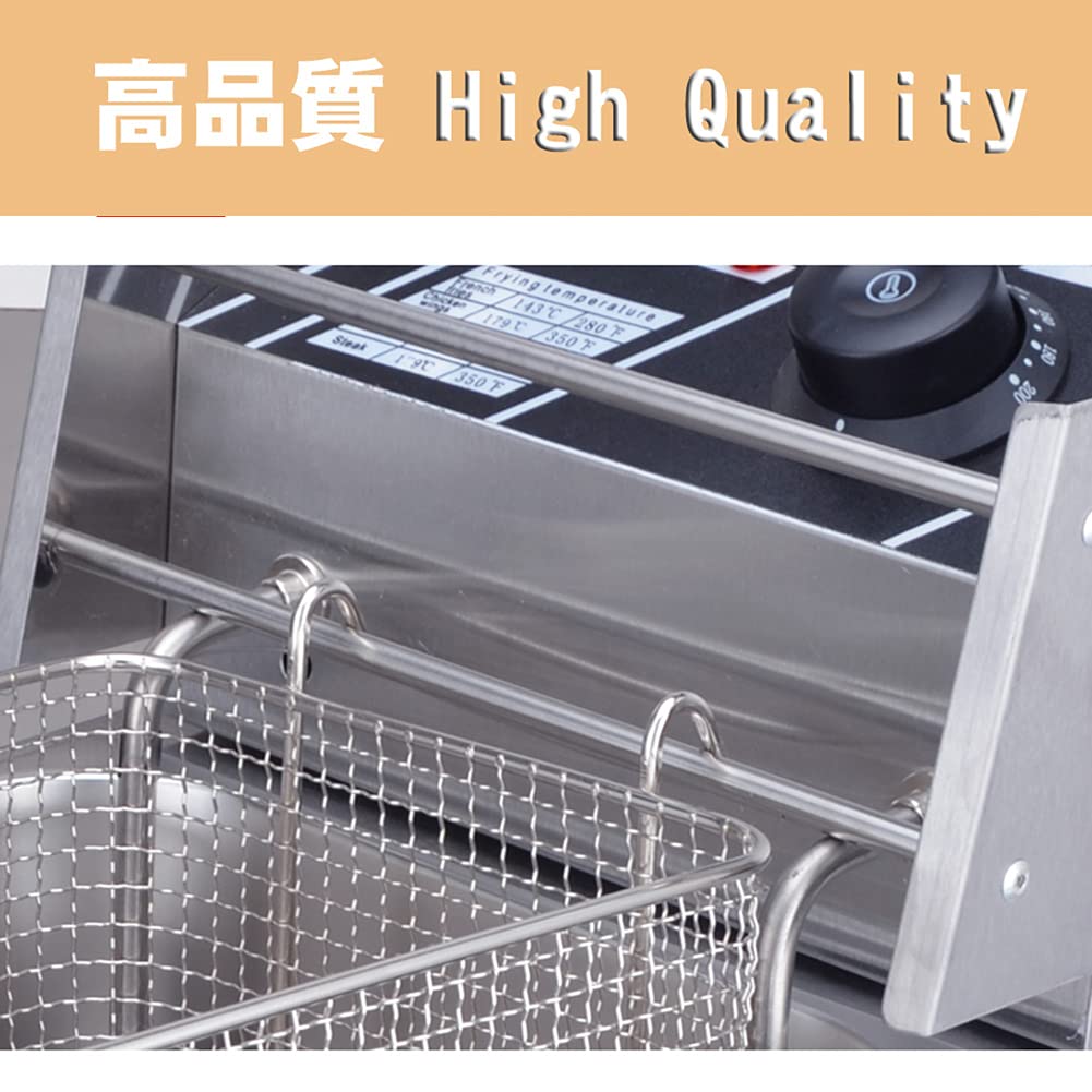 Amazon｜ステンレス製 卓上型 電気フライヤー 家庭用 業務用 とんかつ