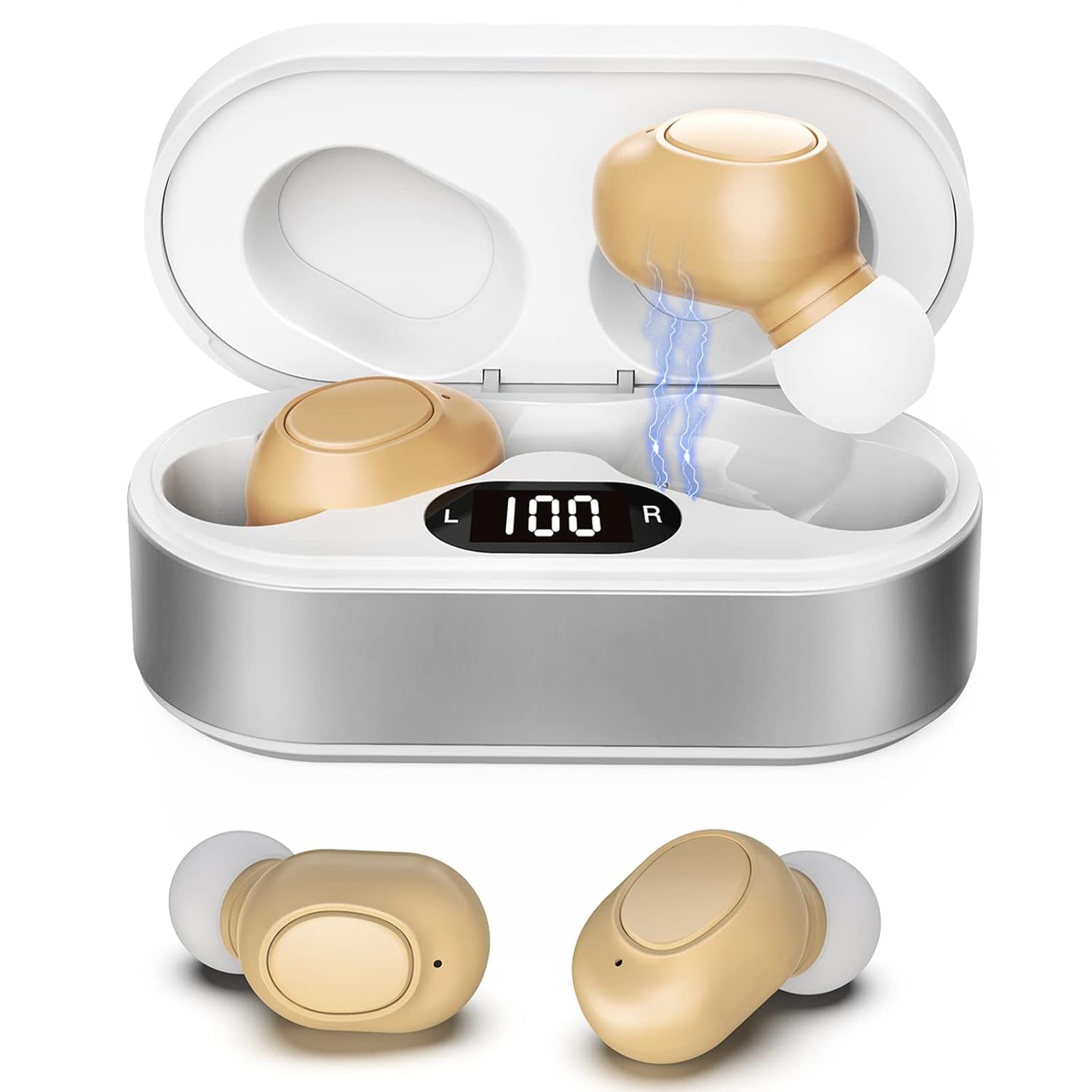Hearing Aids for Seniors No Squealing, Rechargeable Hearing