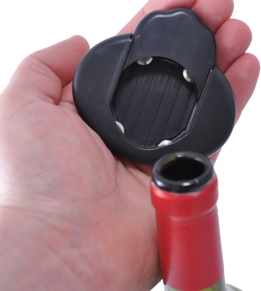 Black and Stainless Steel Swiftpull Pro 2 Wine Bottle Uncork System