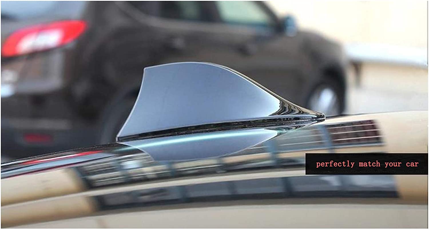 ITrims Shark Fin Antenna Cover Trim for Honda Civic 10th Gen 4dr Sedan 2016-2019 Car Accessories Decoration Protector Sticker 2PCS ABS (Black)