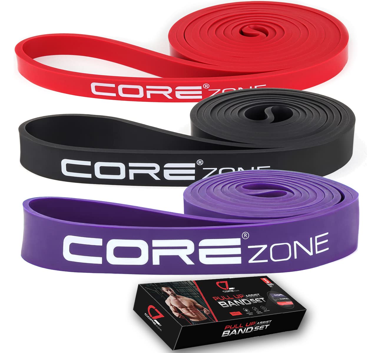 Resistance Bands for Working Out, Long Pull Up Assistance Band for Men & Women, Heavy Duty Loop Exercise Band for Strength Training, Powerlifting, Mobility, Stretching, Yoga, Pilates & Physio