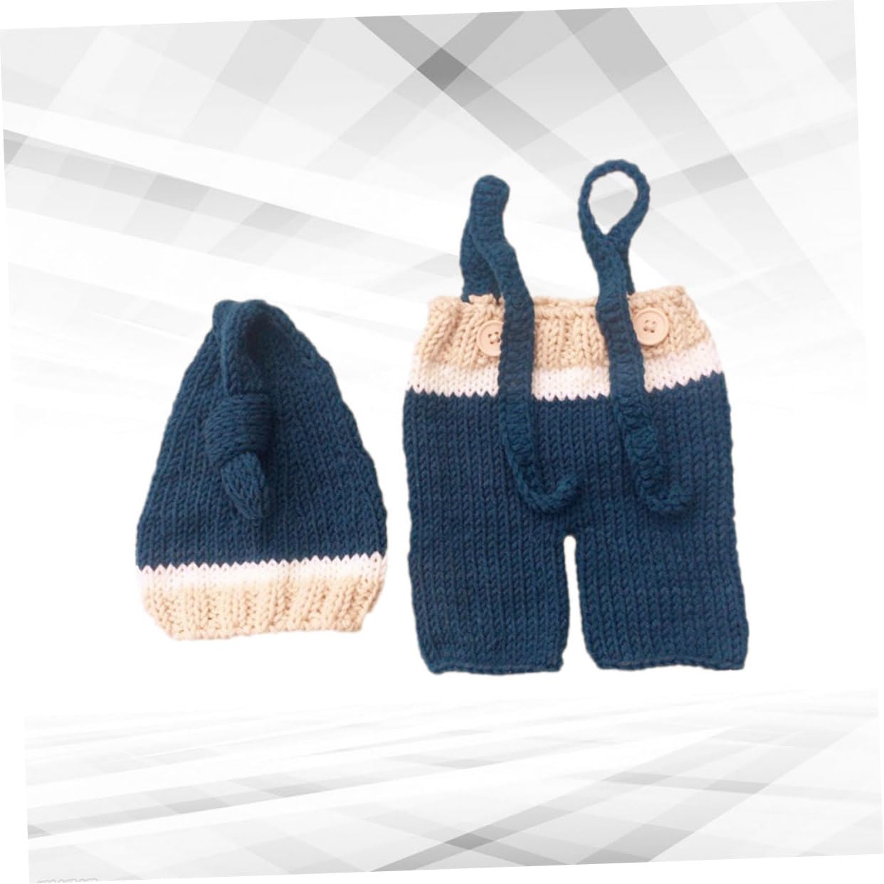 DOITOOL 3 Piezas De Accesorios para Fotos De Bebés Recién Nacidos Vestido De Punto Ropa para Bebés De 0 A 3 Meses.