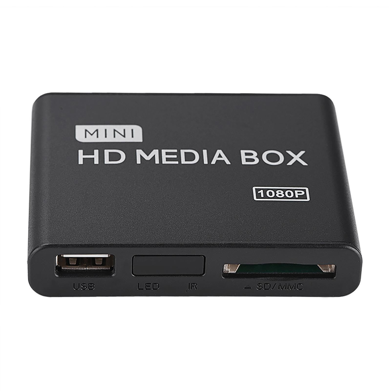 Full HD Mini Box, Odtwarzacz multimedialny 1080P, Odtwarzacz multimedialny Box, Obsługa USB, MMC, RMVB, MP3, AVI, MKV