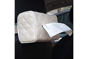 Kleenex Car Holder: Premium PU Leather Tissue Organizer