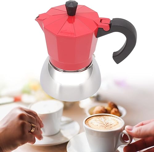 Miniatura 2 de Topyond Moka - Cafetera de acero inoxidable, cafeteras de campamento, 3 tazas para café italiano y cubano, 19.8 onzas