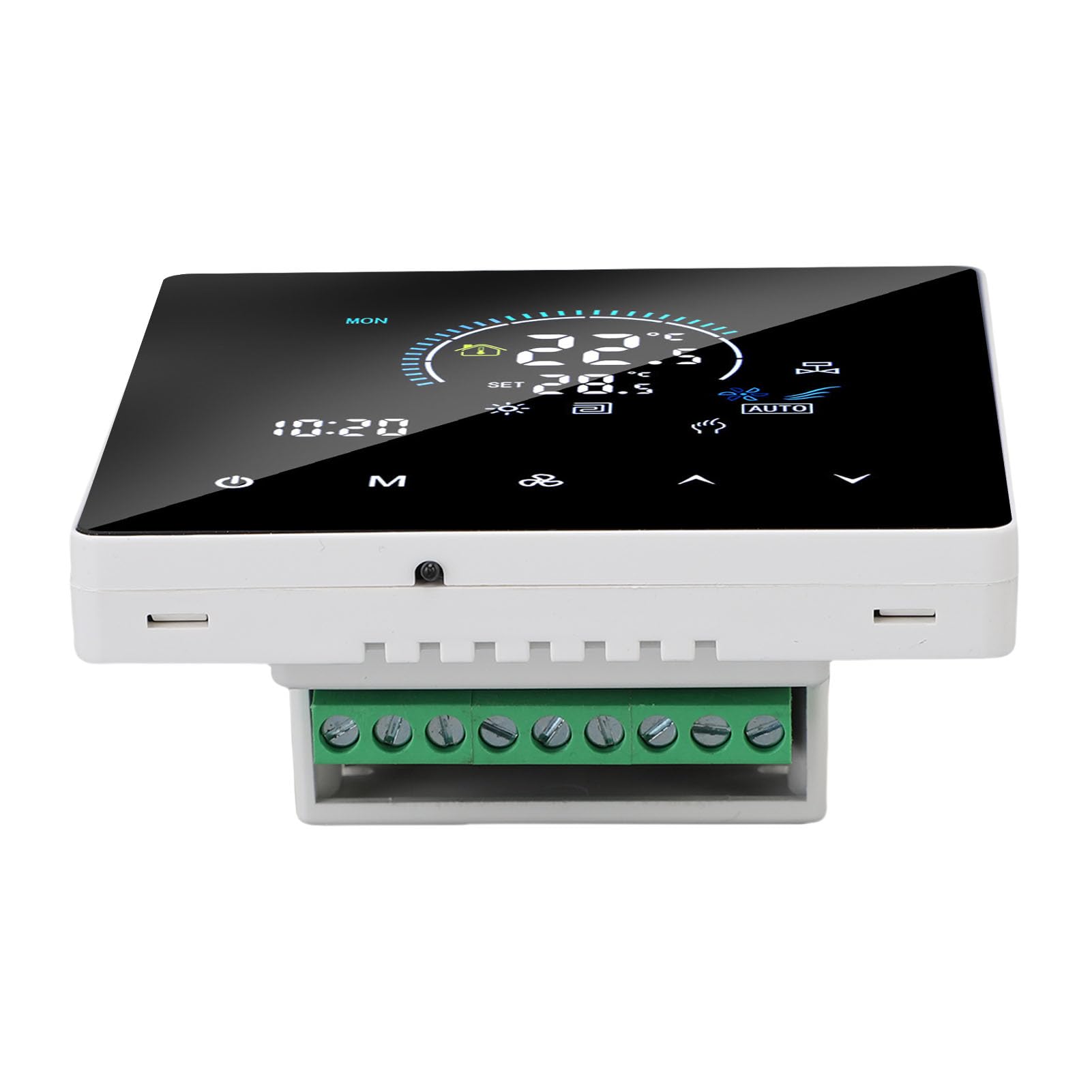 Jeffergarden WiFi-Smart-Thermostat, Touchscreen-Farbdisplay für Klimaanlage und Fußbodenheizung, Programmierbarer Wochenplan, 41–140 °F, Zuhause und Büro