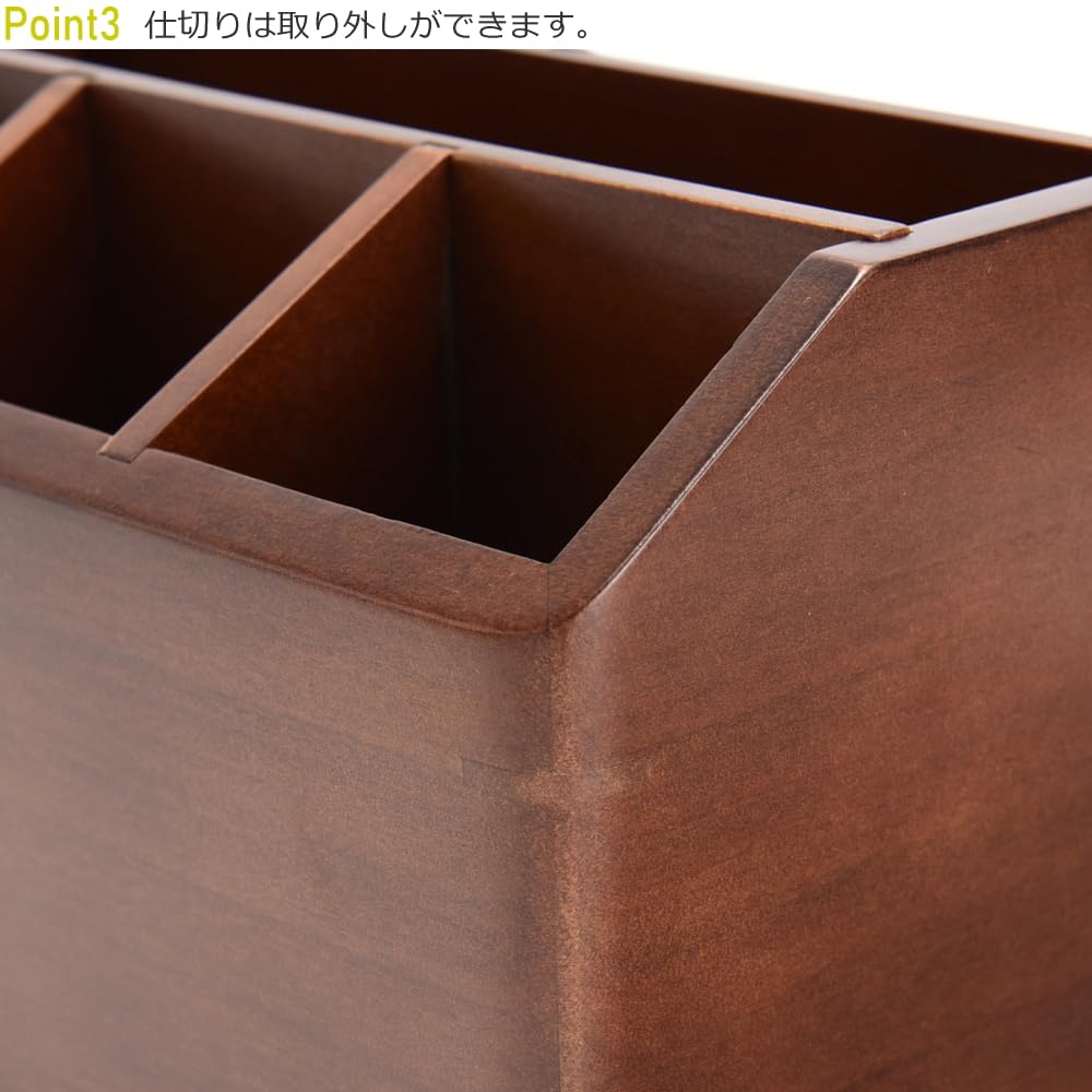 Amazon｜リモコンラック 木製 回転式 おしゃれ 卓上収納 小物入れ 収納 