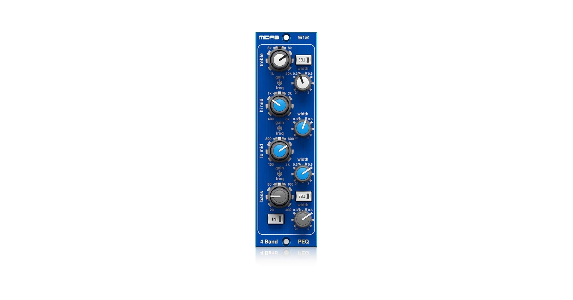 Midas 512 V2パラメトリックイコライザー 4バンド Midas 512 V2パラメトリックイコライザー 4バンド PARAMETRIC
