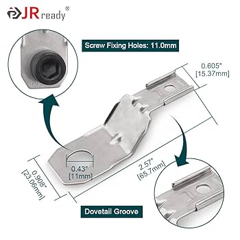JRready ST6355 Connector Accessory Kit，8pcs Mounting Clips