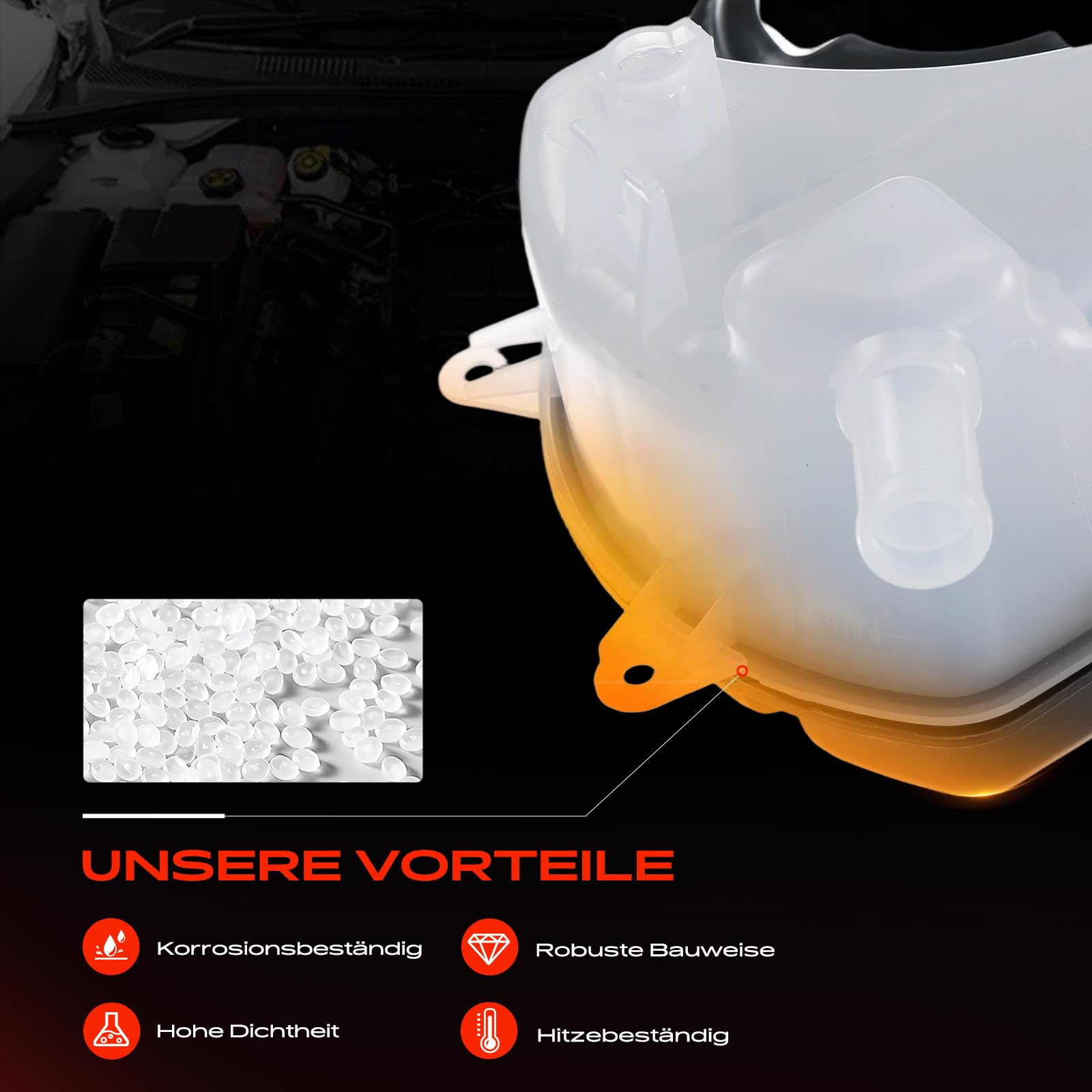 Frankberg Ausgleichsbehälter Kühlmittel Kompatibel mit X-Type CF1 X400 2001-2009 C2S46861