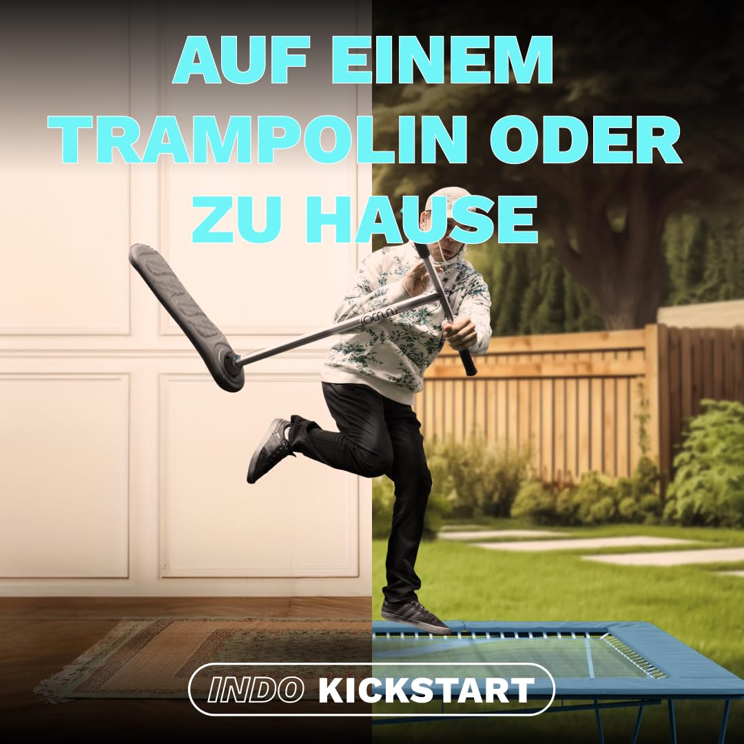 The Indo Trick Scooter - Stunt Scooter for Teens, Kids and Adults - Trampoline Scooter to Practice Pro Scooter Tricks - Indoors and Outdoors Scooter - Professionals and Beginners