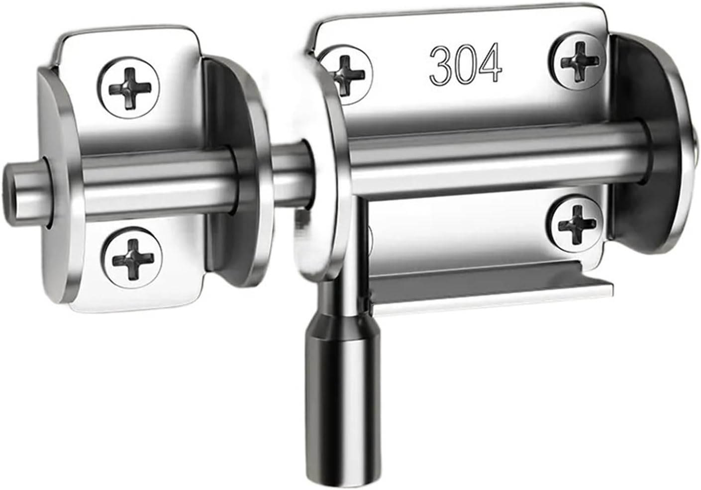 Stainless Steel Door Latch Solid Sliding Bolts Latch Hasp Home Hardware Gate Safety Toilet Door Lock(1 Piece)