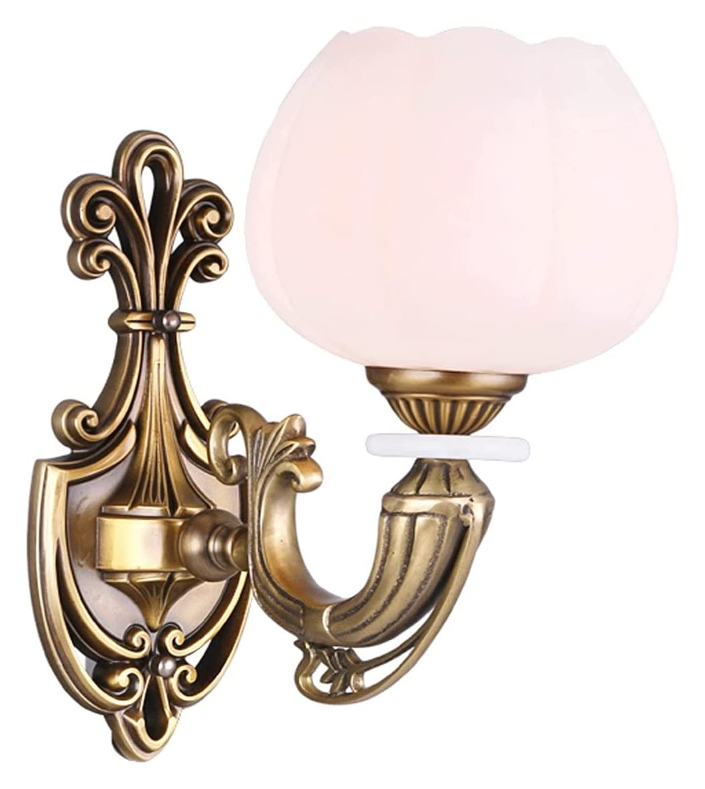 ZTCHSENZT Wall Lamp Light Style Copper Creative Bedroom Bedside Lamp Modern Minimalist Aisle Corridor Luxury Romantic Staircase Lamps Wall Light,E