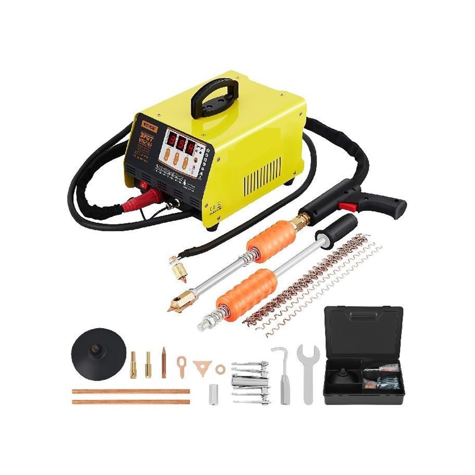 Kit di riparazione ammaccature con saldatrice a punti da 3 kW 220 V, for la a carrozzeria 'auto funzione regolazione del tempo Per uso fai da te