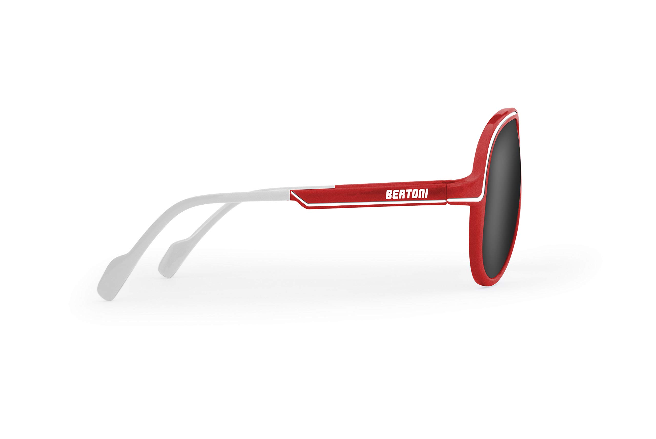 Bertoni Occhiali Bambino da Sole polarizzati Protezione UV400 by Italy cod.P Kid C (Rosso e Bianco)
