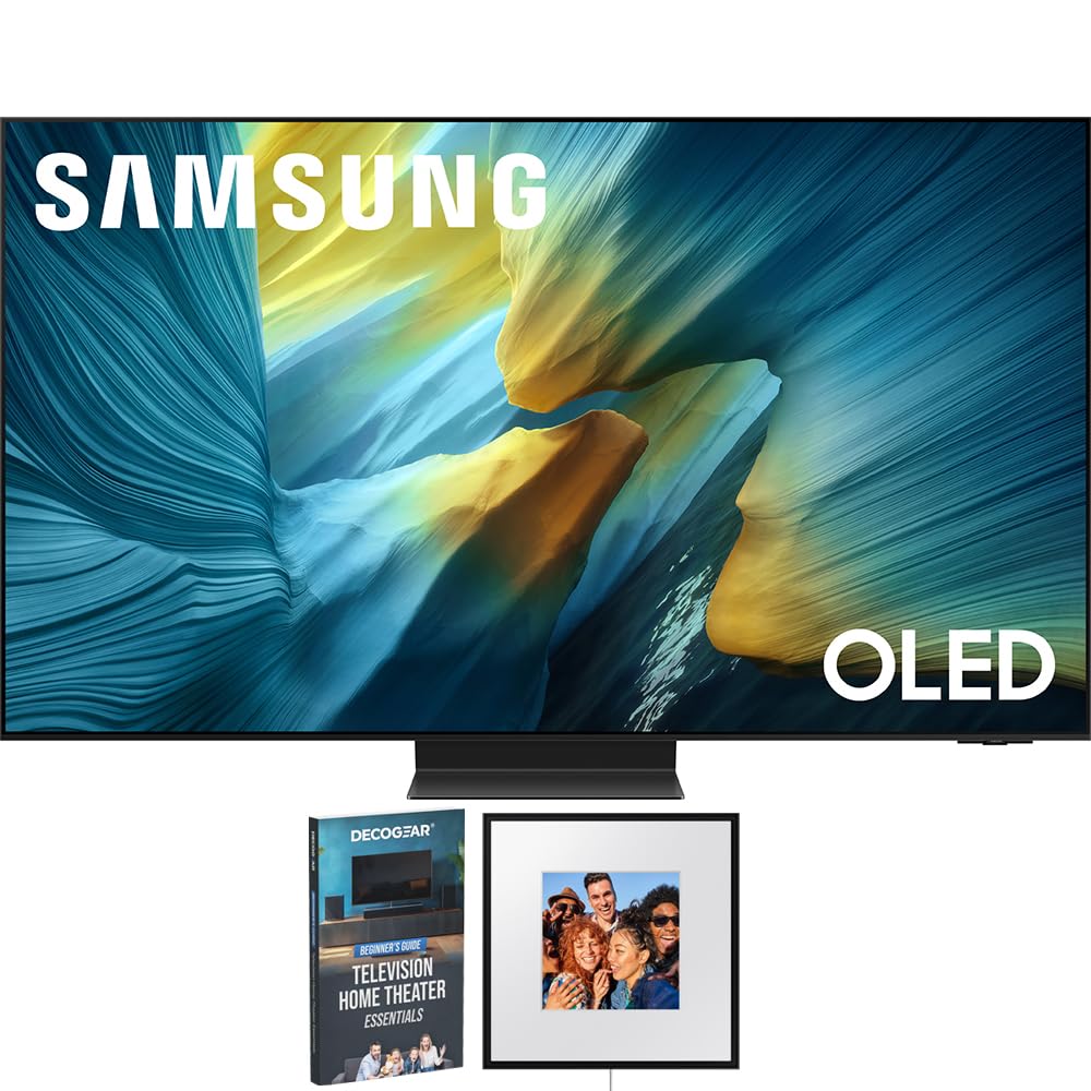 Samsung 55 inch OLED 4K S95F Vision AI Smart TV (2025) Bundle Photo Music Frame Smart Speaker Dolby Atmos HW-LS60D (2024)