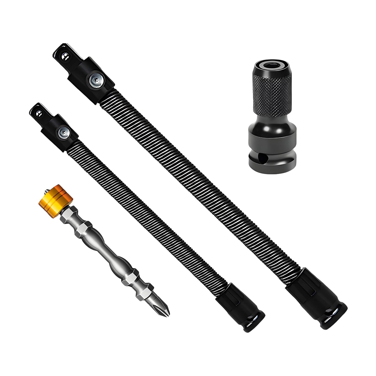 Professional Alloy Flexible Shaft Tool Set Installation Equipment for Power Wrenches in 250Mm and 350Mm Lengths Alloy Flexible Shaft Wrench