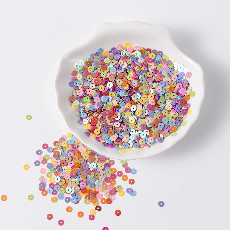 5mm Flat Round Sew On Sequns Transparent Sequns 3g Per Tube - Etsy - Foto 4