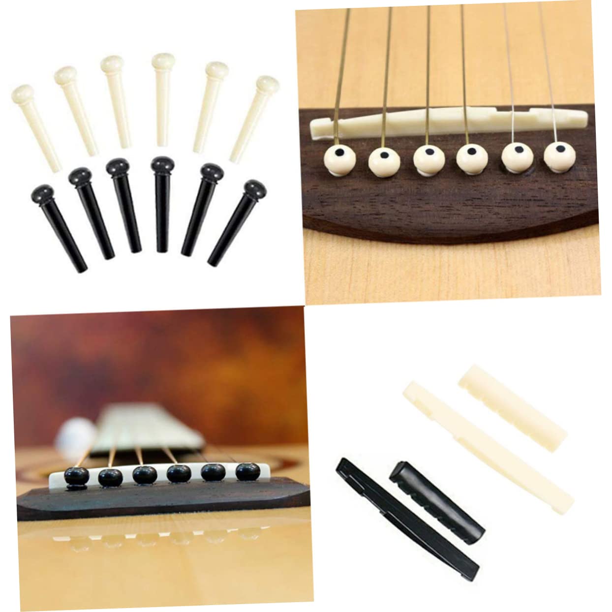 ifundom 3piezas Accesorios Para Guitarra Kit De Cambio De Cuerdas Capo Púas y Enrollador De Cuerda Herramientas Prácticas Para Guitarristas Color Negro