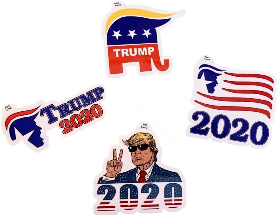KINHOO 2020 US Presidential Election Trump Sticker Trump Election Campaign Supporters Notebook Sticker