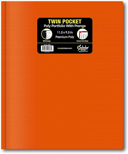 Miniatura 4 de iScholar Cartera de polietileno de doble bolsillo con puntas, tamaño carta, cartera individual, el color puede variar (30401)