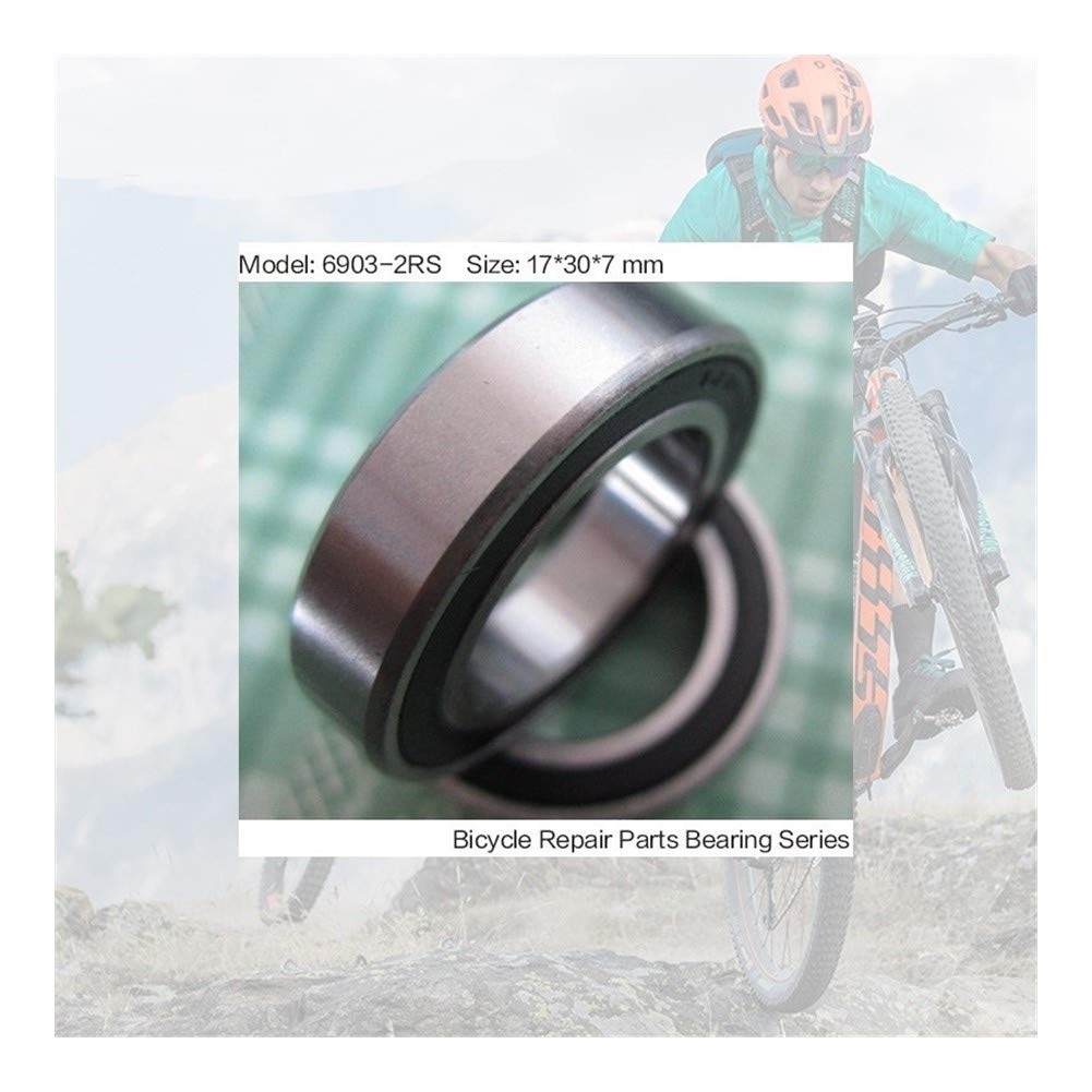 6903-2RS Rodamiento de Bolas ABEC-3 6903 RS Buje de Bicicleta Bujes Delanteros Traseros Rodamientos de Bolas de Rueda 17 * 30 * 7 mm