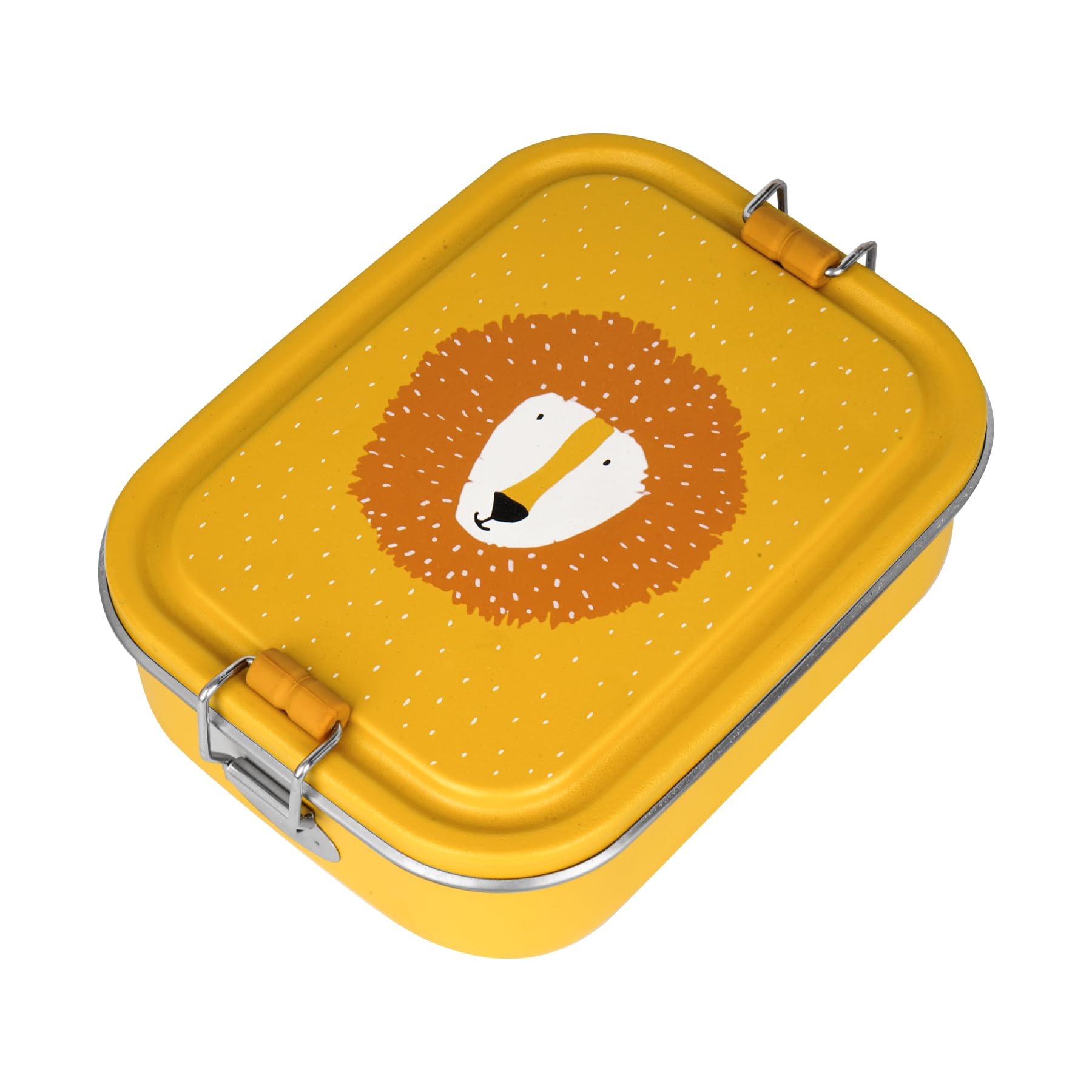 Trixie 59-213 Lunch Box, Stainless Steel, 800 milliliters, Mr. Lion, Petite