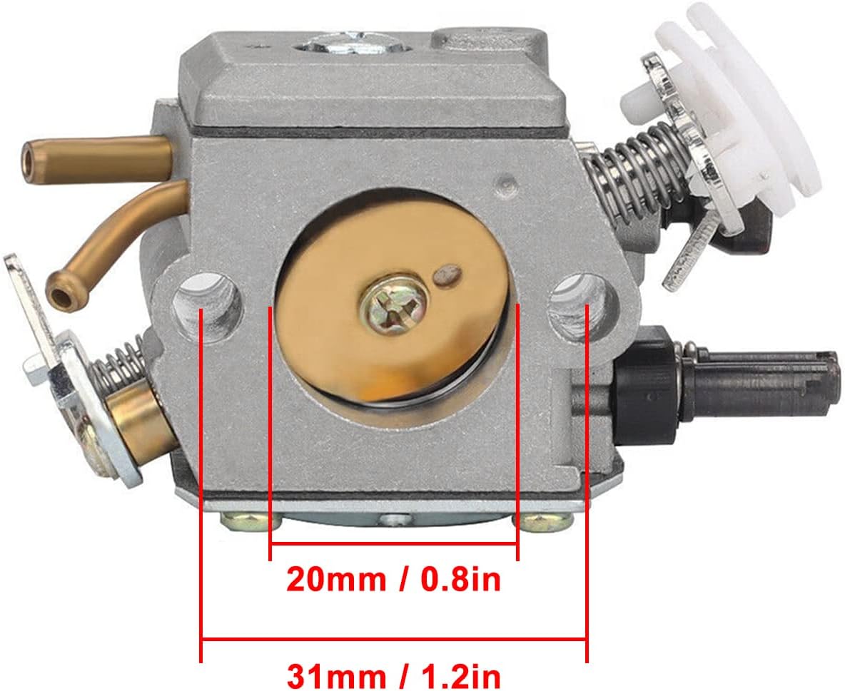 ZAMDOE Carburetor for Husqvarna 362 365 371 372 372XP 372XPW Chainsaw, replace HD-12 HD-6 503283203 503281801, with Intake Manifold Kit - Image 3