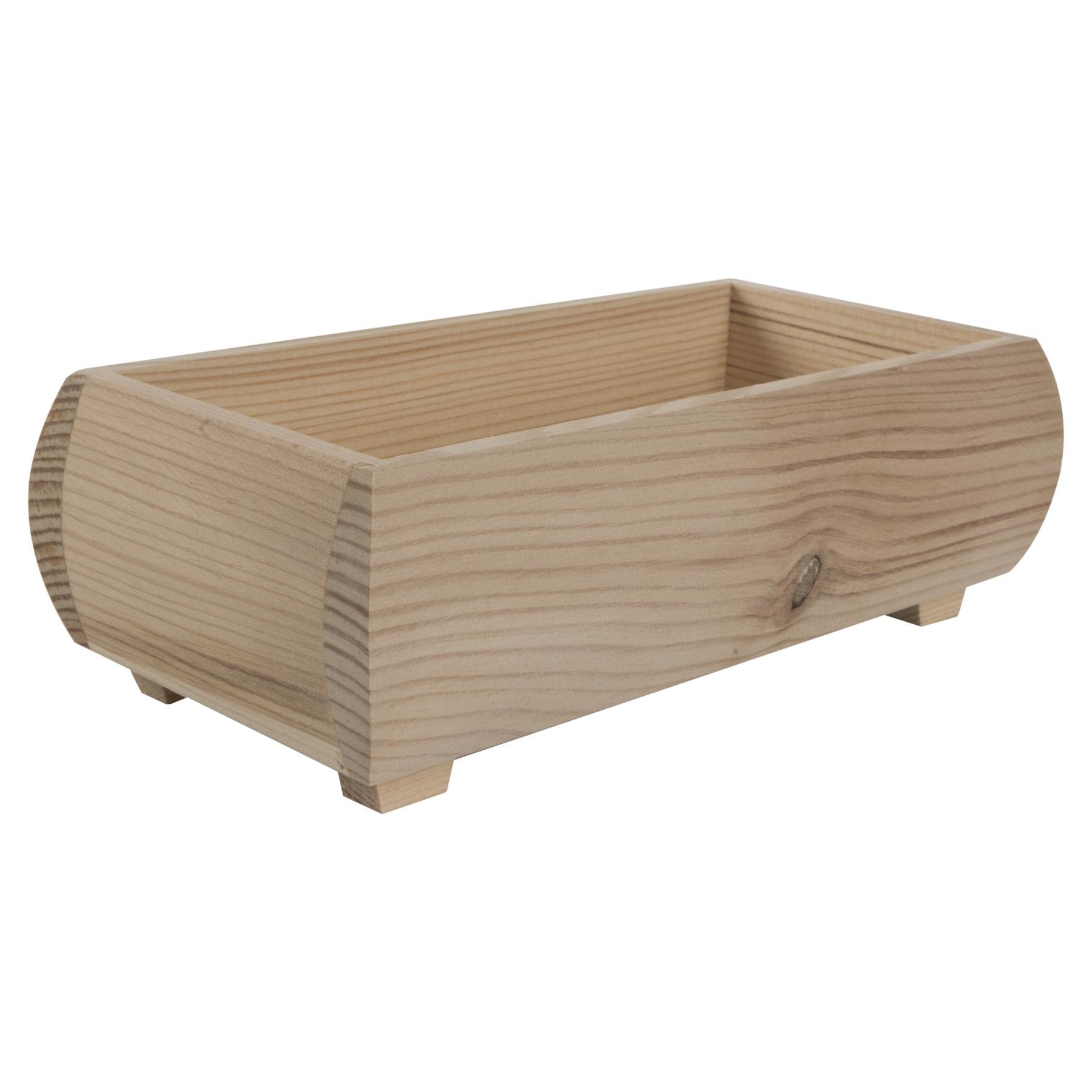 Woodeedoo Unfinished Wooden Herb Planter Box For Indoor Plant Pots Decorative Windowsill Use Or Diy To Decorate 20X10X6.5Cm from B&Q