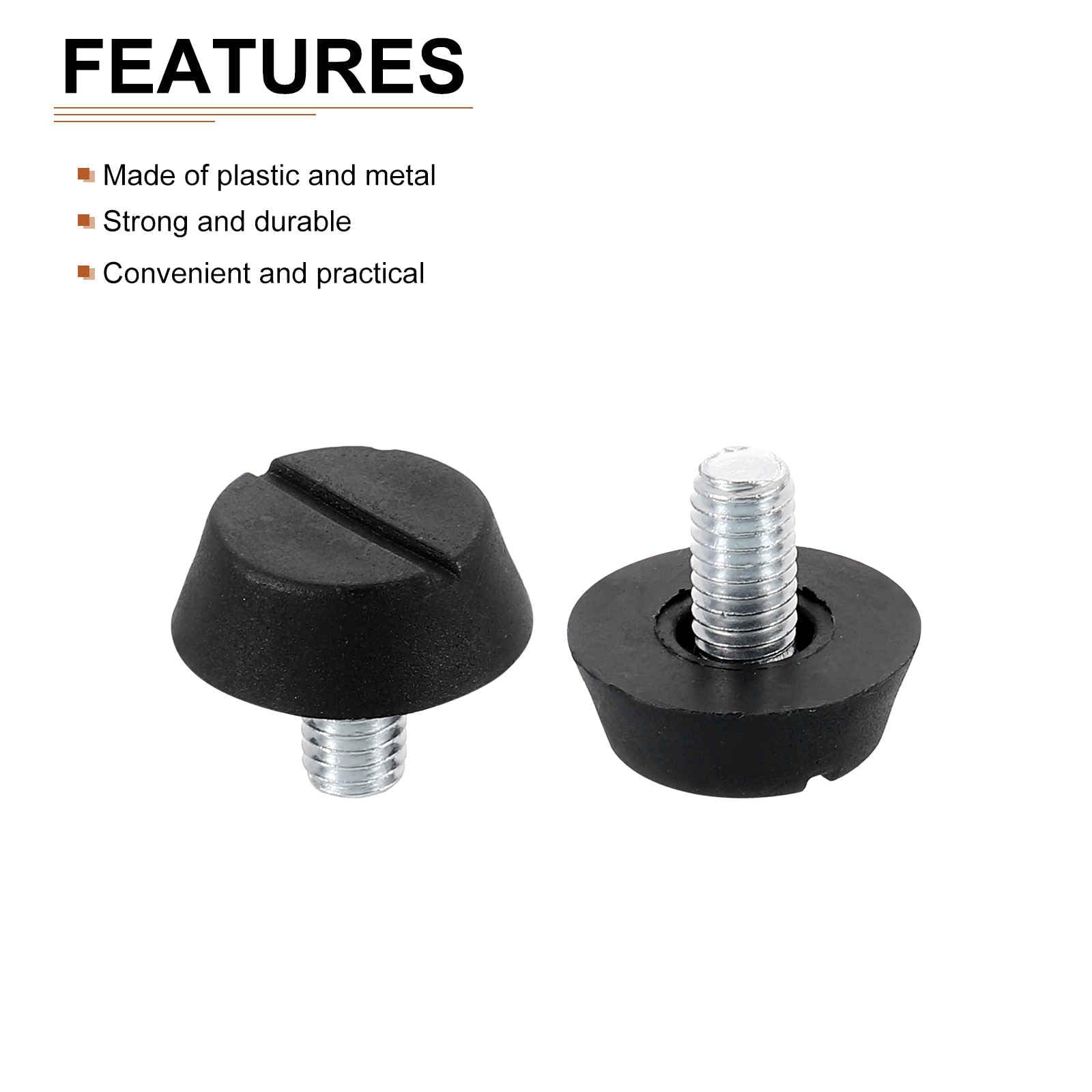 DTGN M6x10x20mm(DxLxOD) Screw on Furniture Glide Leveling Feet, 10Pack, Good for Furniture - Image 3