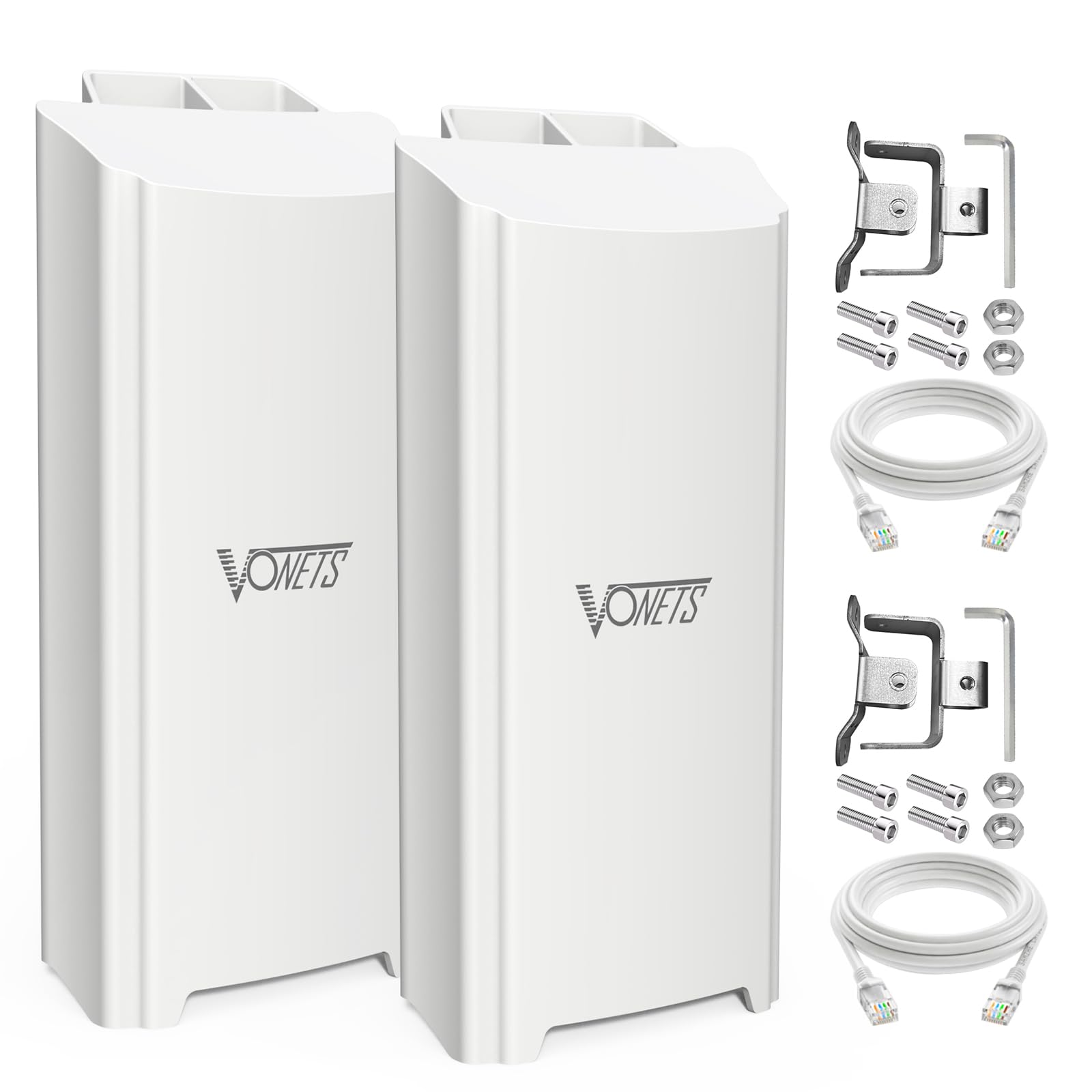 Vonets Gigabit Wireless Bridge 5.8G Point to Point Outdoor, 2KM Long Range WiFi Extender with 1000Mbps Port, IP65 Weatherproof for Security Cameras, Construction Sites, Farms, Warehouses, Barn (2)-image-39