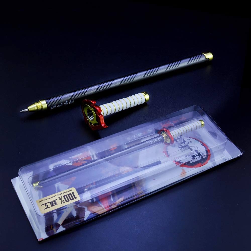 Amazon | Luosyaer 日輪刀 煉獄 杏寿郎 ジェルボールペン 10本