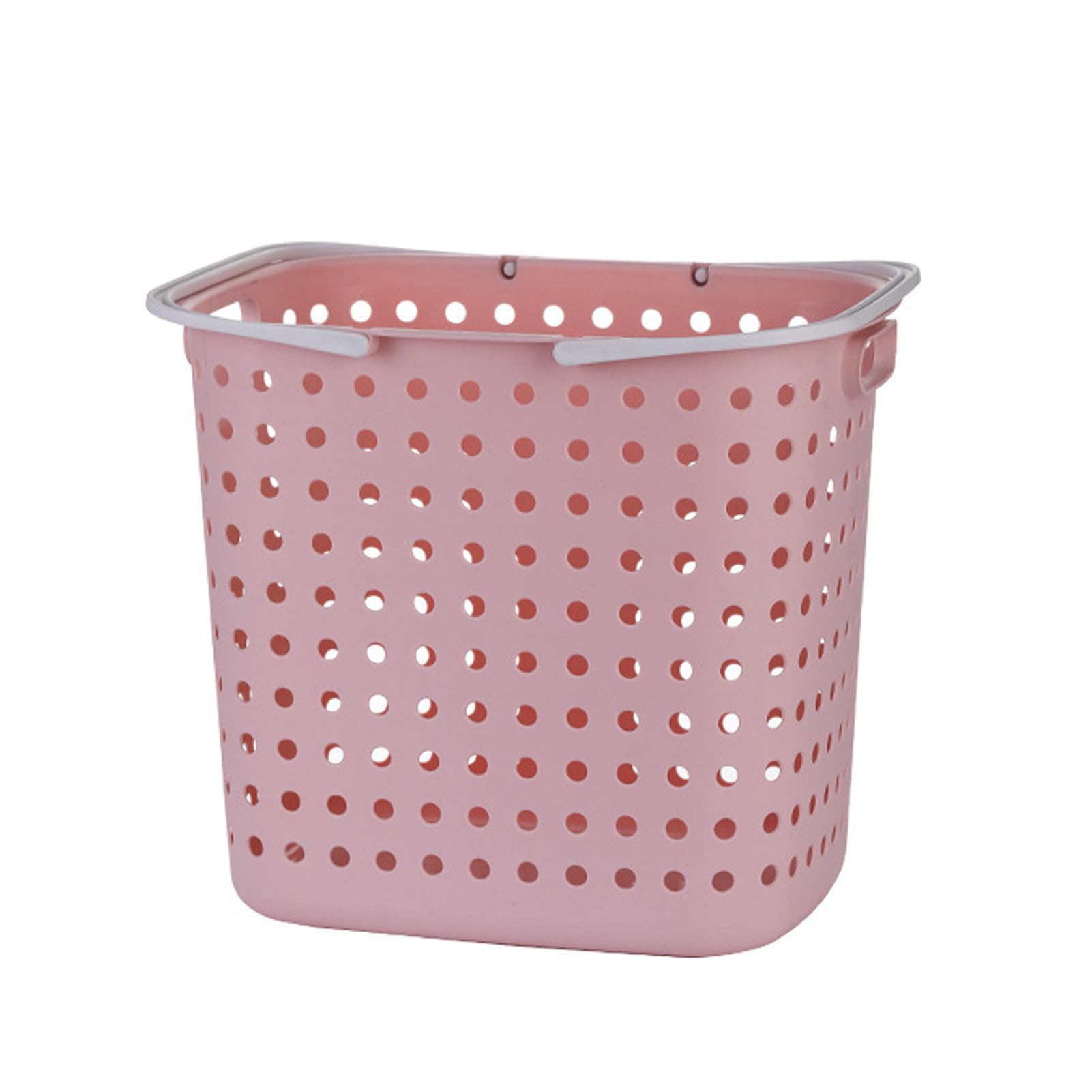 TUOYIBO Dirty Clothes Basket, Laundry Hamper, Portable Storage Basket, Plastic, Pink