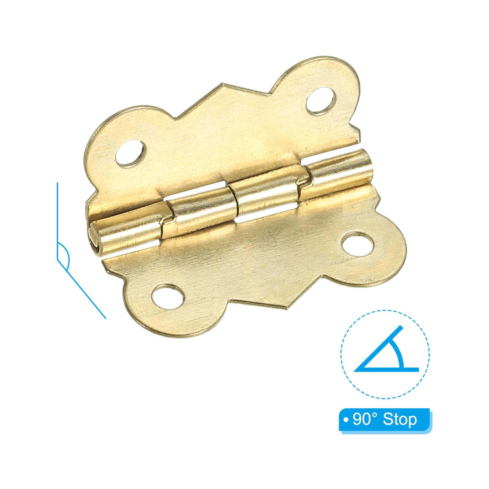 PATIKIL Small Jewelry Box Hinges 1-1/4 Inch - Image 3