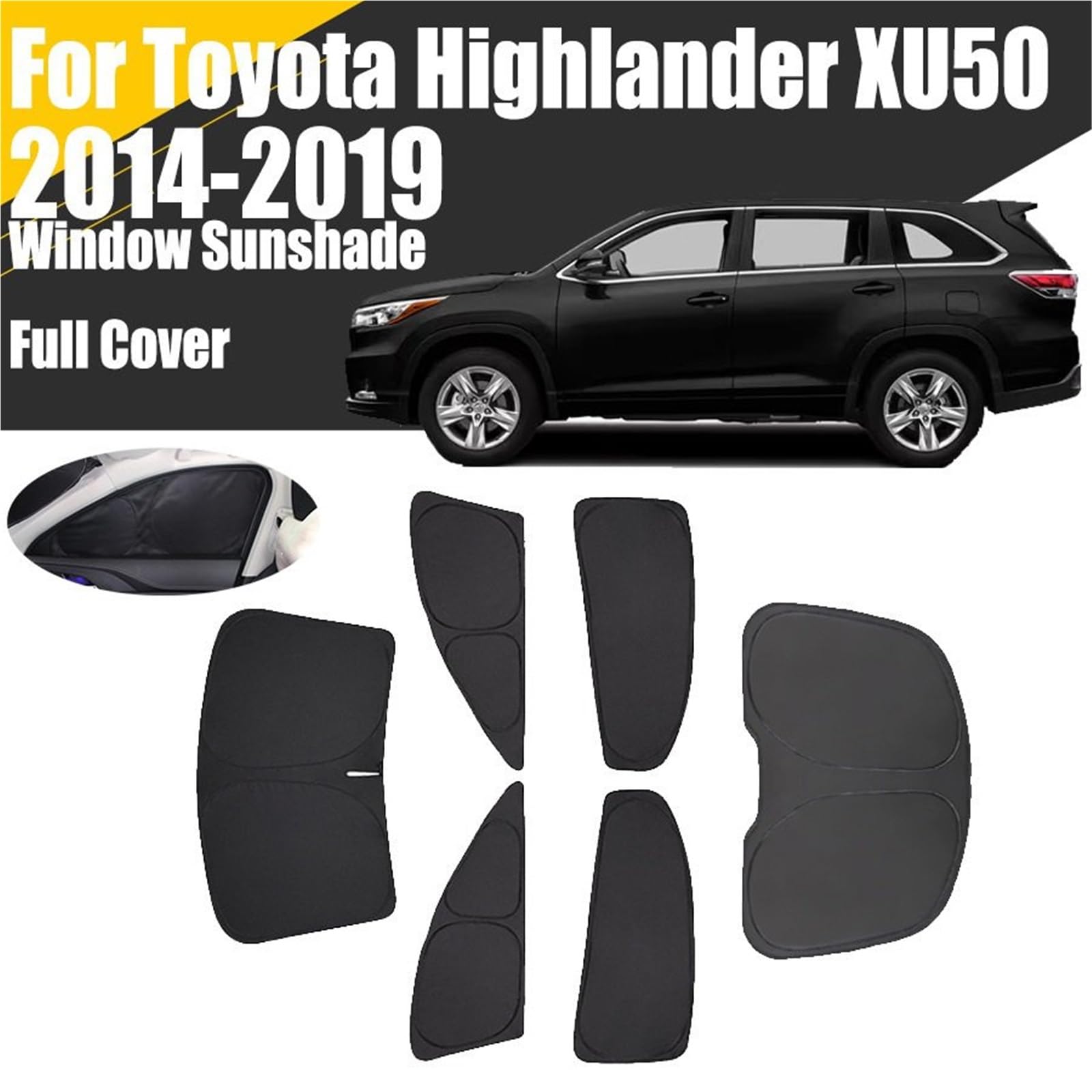 Boczna osłona przeciwsłoneczna Do Highlander XU50 2014-2019 osłony przeciwsłoneczne na przednią szybę