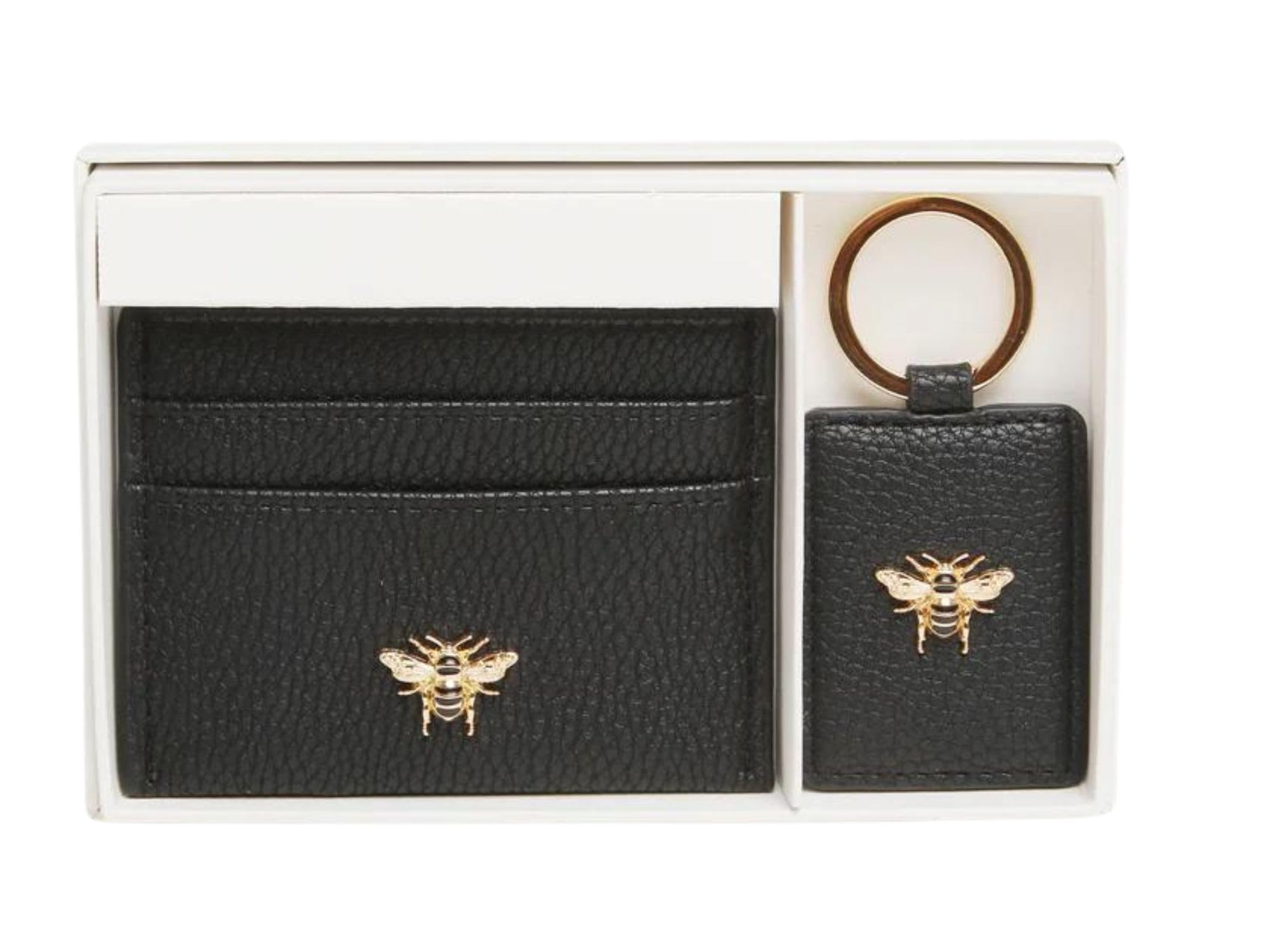 Alice Wheeler Bee Keyring Vegan Leather (Black)
