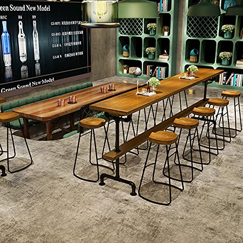 Tabouret de bar rustique industriel compact pour petits espaces - 7
