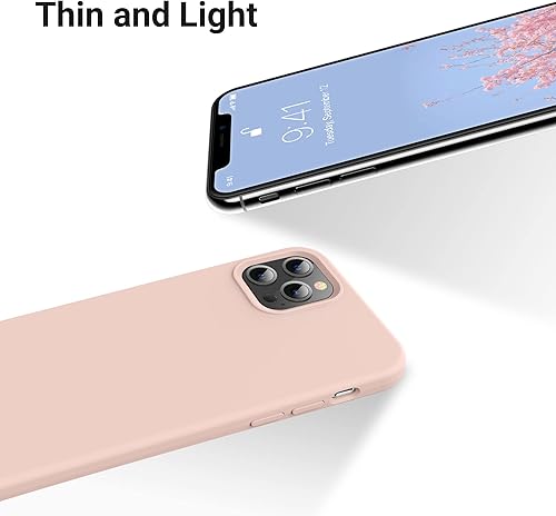 Miniatura 4 de OTOFLY - Funda para iPhone 12 Pro Max de 6.7 (2020), serie sedosa y suave al tacto, silicona líquida suave de alta calidad, carcasa protectora de