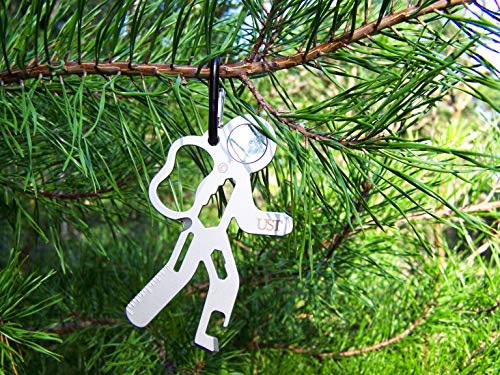 Ust Stainless-Steel Tool A Long Multi-Tool Carabiner, Hiker #TOP2