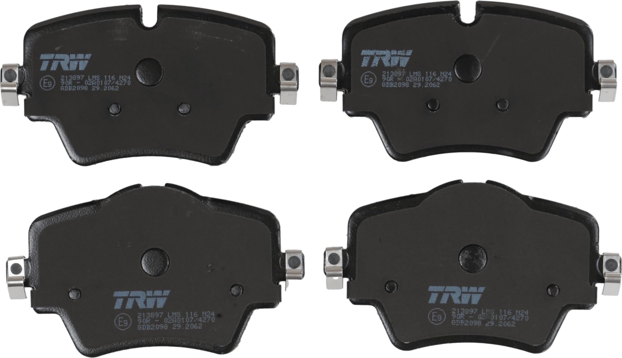 TRW GDB2098 Pastillas de Freno Juego de 4 para BMW X1 (F48) 2014-2022 Eje Delantero y Otros Vehículos