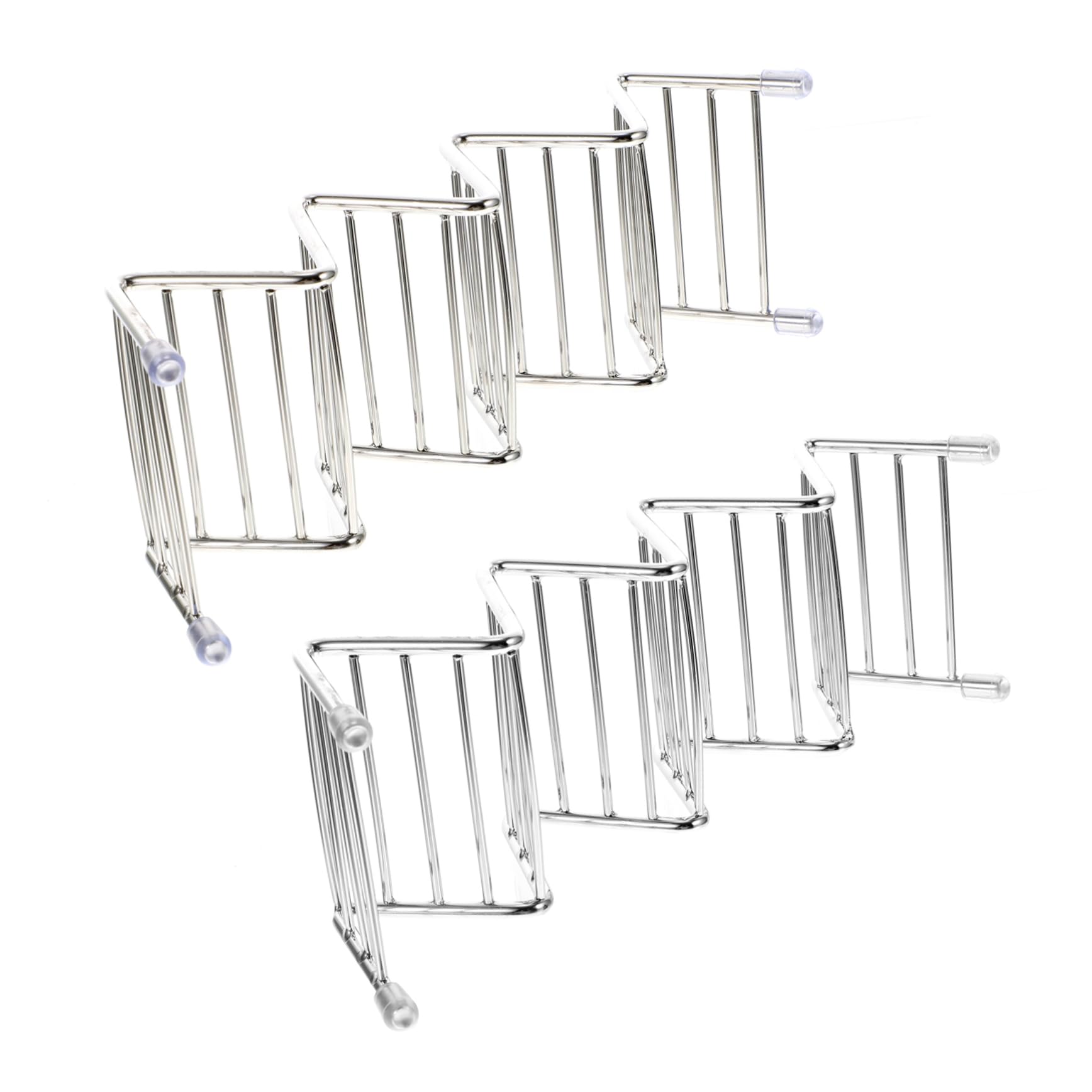 KICHOUSE 2 Pcs Multipurpose Taco Bar Serving Set Wave-shaped Taco Racks for 2-4 Burrito Holders Tortilla Storage Holders Decor