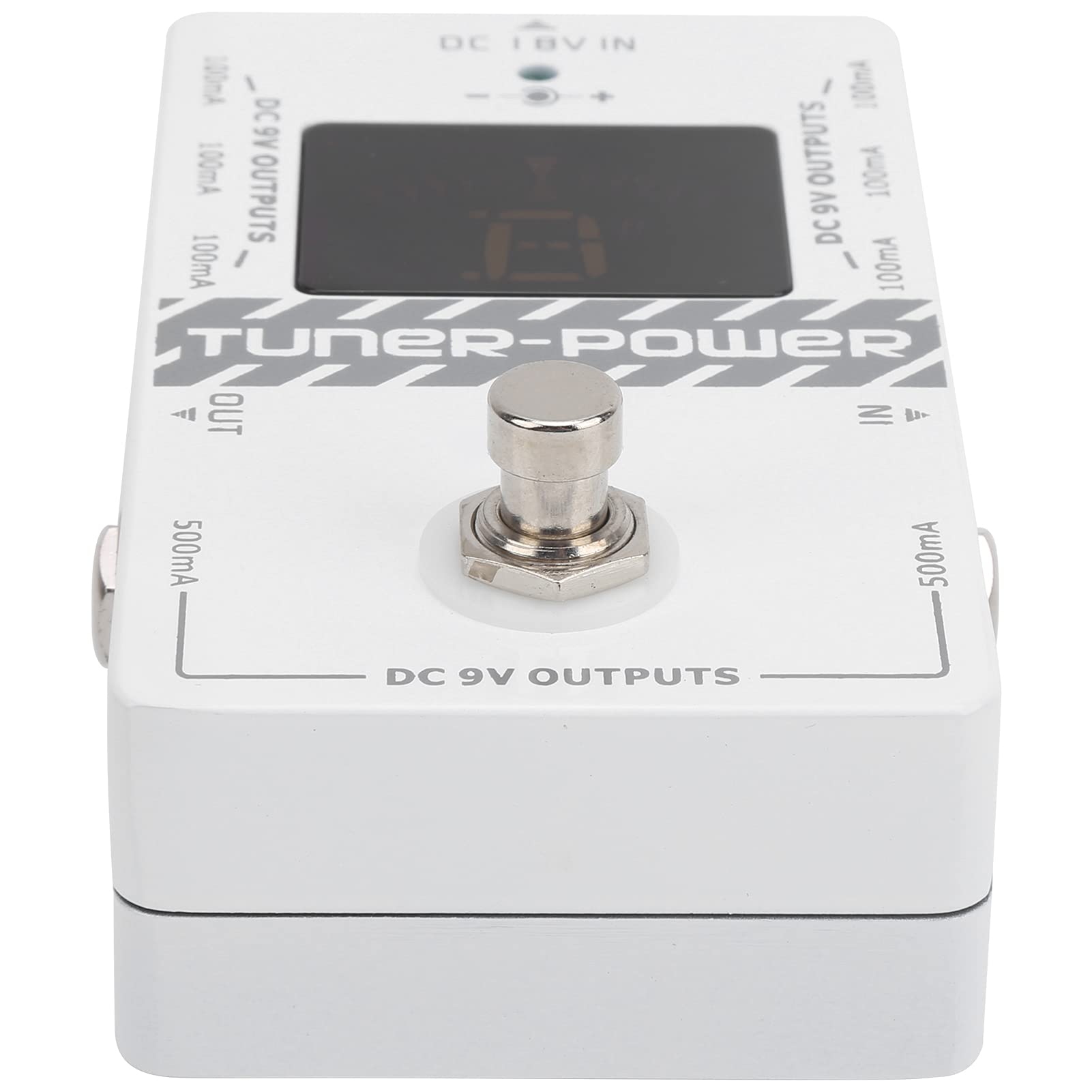 Fuente de Alimentación para Afinador, 2 en 1 con 8 Salidas Aisladas 9V 100mA para Pedal de Efectos Accesorios Guitarra Eléctrica Músicos Estudio Escenario Concierto Enchufe Europeo