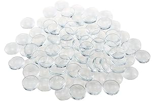 100 Pieces Glass Dome Cabochons, Ready-to-Craft Jewelry Piece
