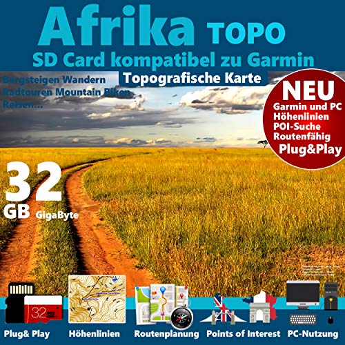 Afrika GPS micro SD Karte