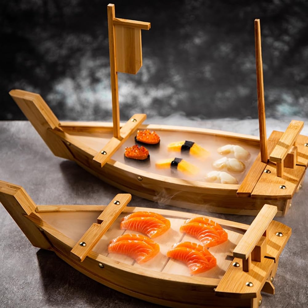 Amazon.co.jp: 寿司ボート 寿司船 舟盛り器 寿司 寿司盛台 刺身盛台 和