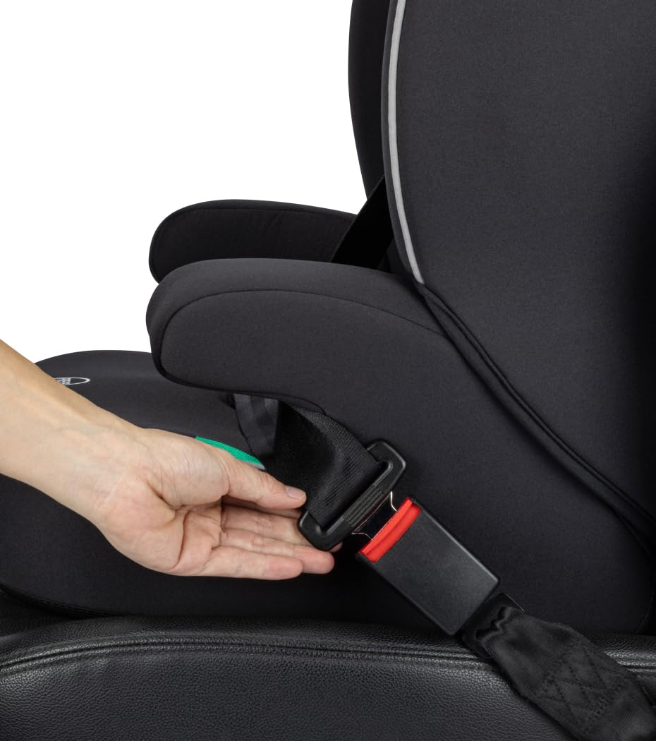 Safety 1st Venus i-Safe, siège auto évolutif, 15 mois à 12 ans (76–150 cm), 11 positions d’appui-tête, protection latérale, Black