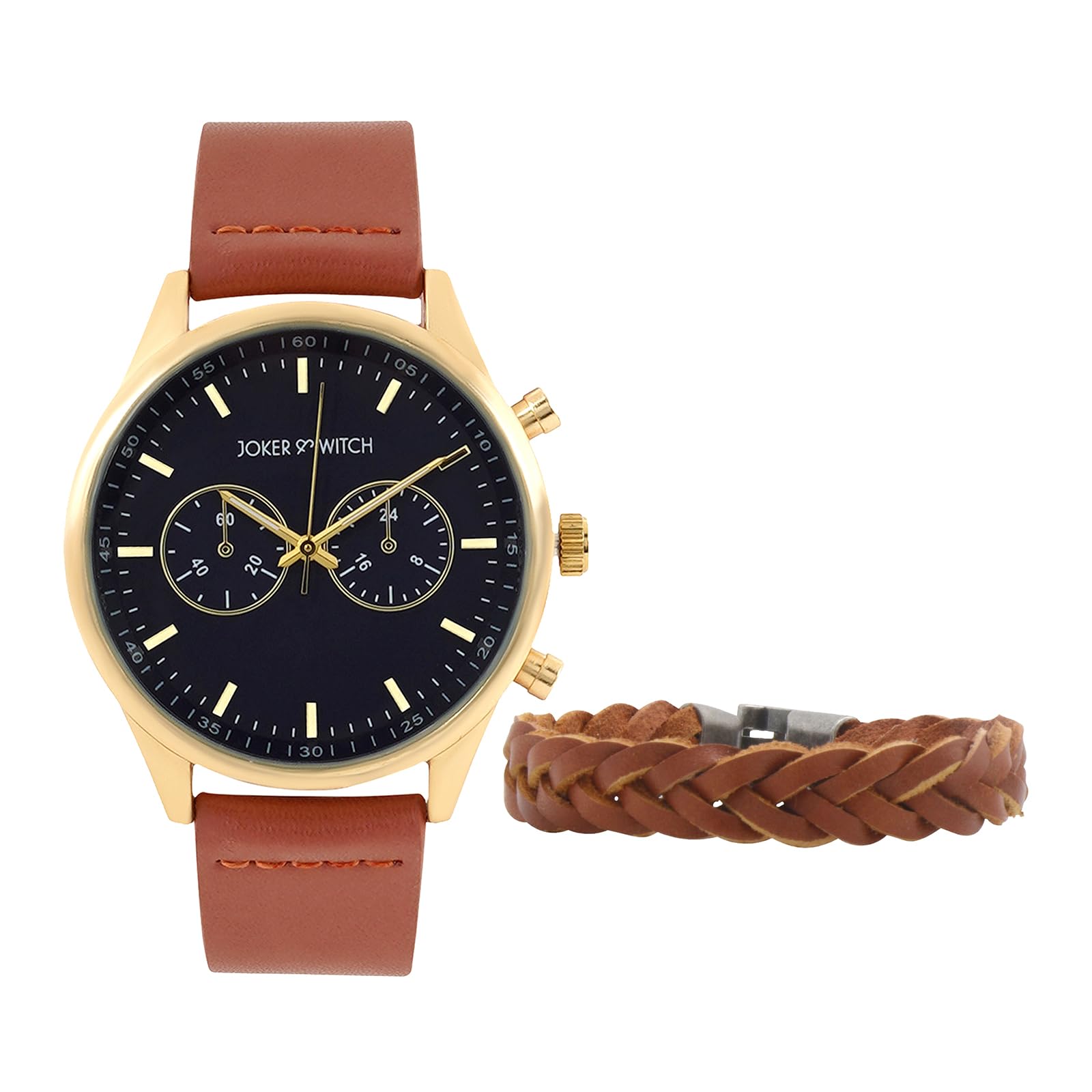 Joker & Witch Analog Blue Dial Brown Band MEGATRON MENS Faux Leather Watch BRACELET STACK (B0CQT9Z3XL) Amazon Price History, Amazon Price Tracker