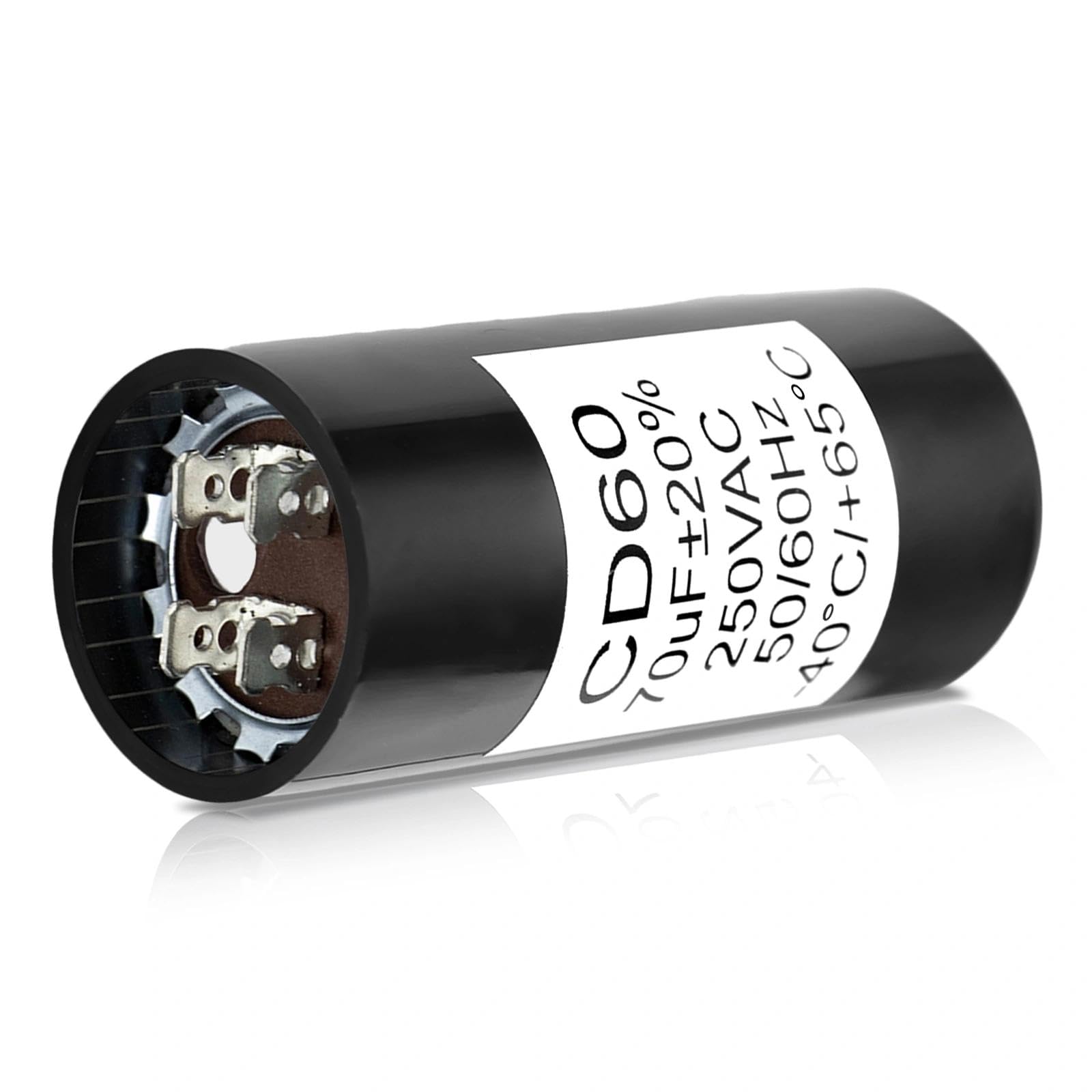 Photo 1 of 19988A Start Capacitor Compatible wit Genie 1/2HP Openers – 70 MFD 220V Garage Door Opener Starting Capacitor Replacement (Compatible with Genie 19988 & X-19988-A, Not for Running Capacitors, 60Hz AC)